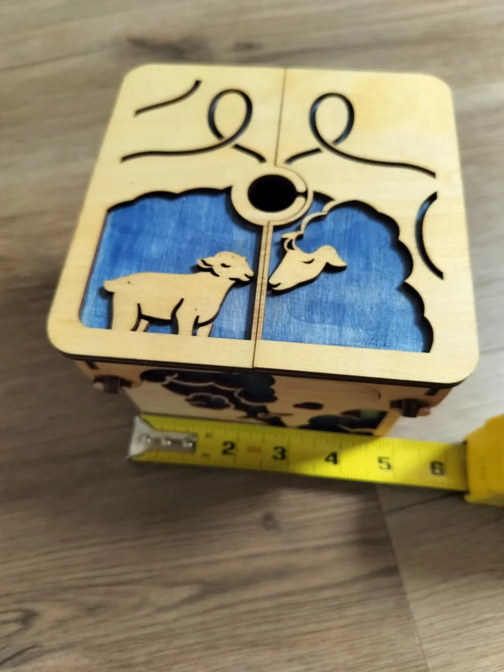 Handcrafted Wooden Wool Story Yarn Box by LemonWood